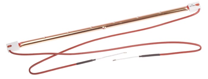 Infrazářič, 1500 W, objímka žárovky: SK15, 230 V, délka: 350 mm, průměr: 20mm barva povrchu Zlatá 5000h RS PRO