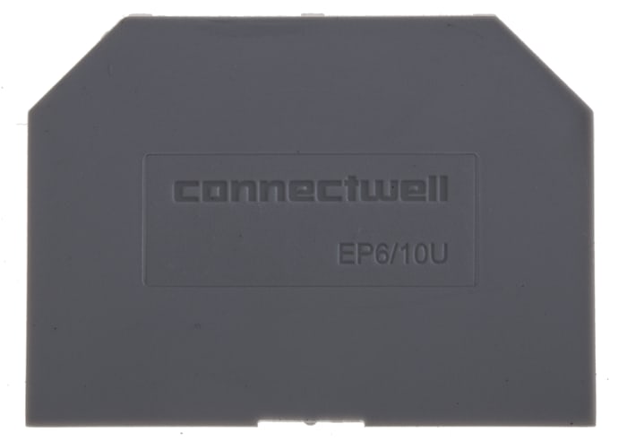 RS PRO End Cover for Use with DIN Rail Terminal Blocks