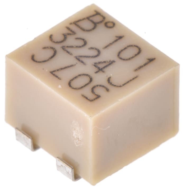 Potenciómetro para PCB Bourns serie 3224, 100Ω máximo, ±10%, ±100ppm/°C, 0.25W, vueltas: 12, , SMD