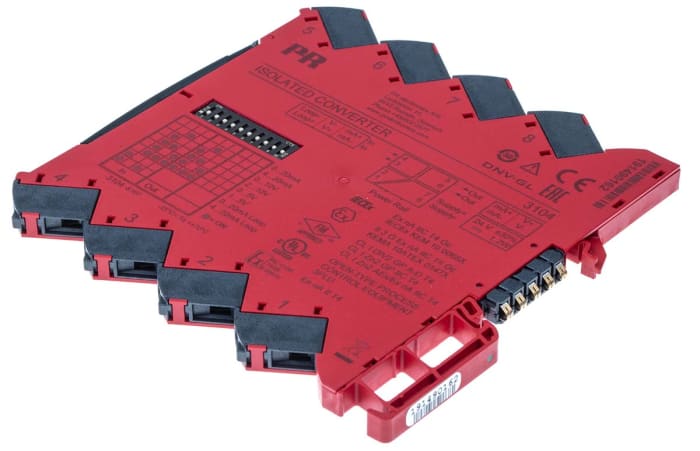 PR Electronics 3100 Series Isolating Signal Converter, Current, Voltage Input, Current, Voltage Output, 16.8 →