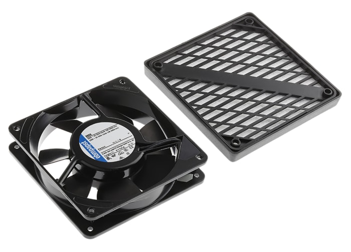 ebm-papst 9900 Series Axial Fan Kit, 230 V ac, AC Operation, 117m³/h, 14W, 119 x 119 x 25mm