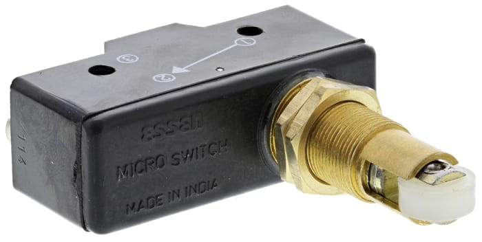 RS PRO Spring Plunger Micro Switch, Screw Terminal, 15 A @ 250 V ac, SP-CO