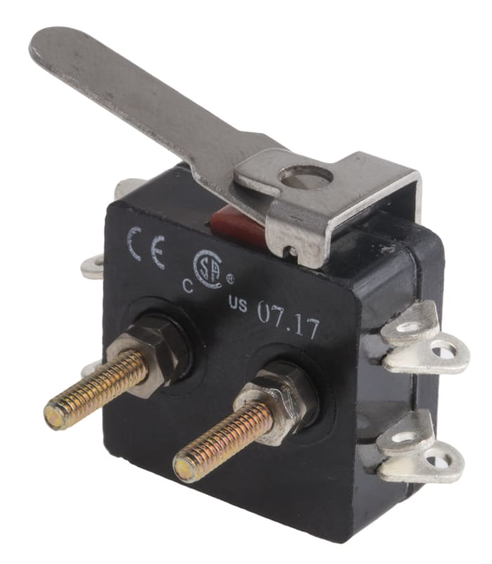 RS PRO Lever Micro Switch, Solder Terminal, 10 A @ 250 V ac, DPST