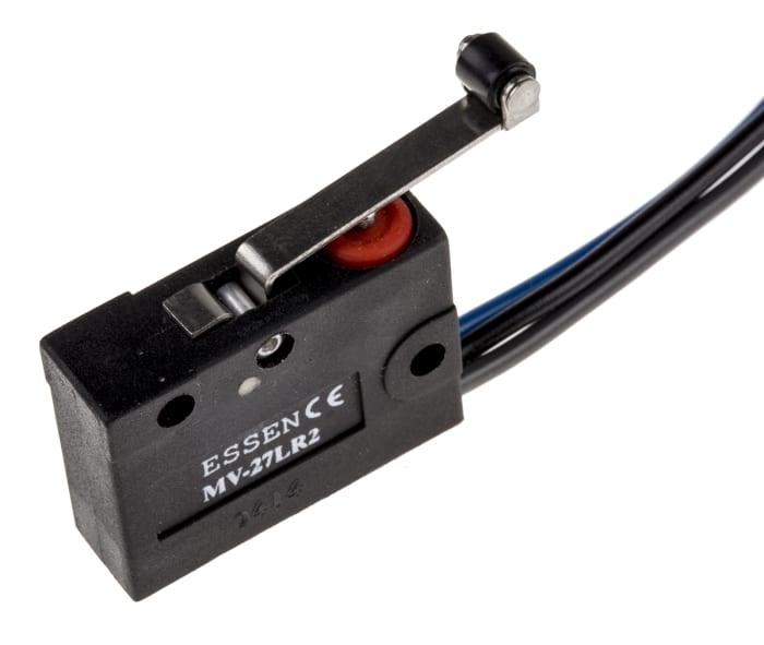 RS PRO Long Roller Lever Micro Switch, Solder Terminal, 5 A @ 250 V ac, SP-CO, IP67