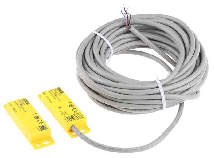 SICK RE27 Series Magnetic Non-Contact Safety Switch, 30V dc, Plastic Housing, 3NO, M12