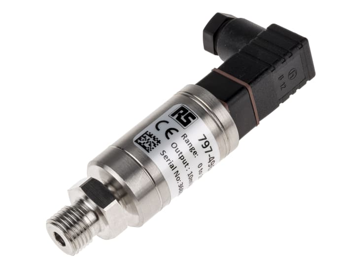 RS PRO Pressure Sensor, 0bar Min, 16bar Max, Voltage Output, Relative Reading