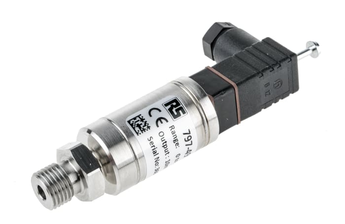 RS PRO Pressure Sensor, 0bar Min, 100bar Max, Voltage Output, Relative Reading