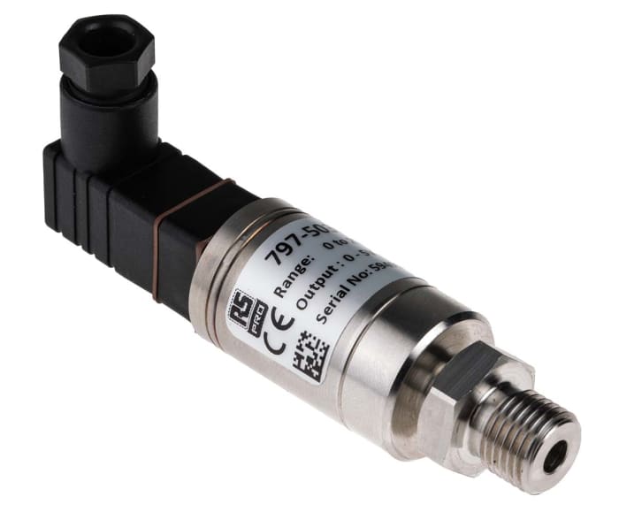 RS PRO Pressure Sensor, 0bar Min, 25bar Max, Voltage Output, Relative Reading