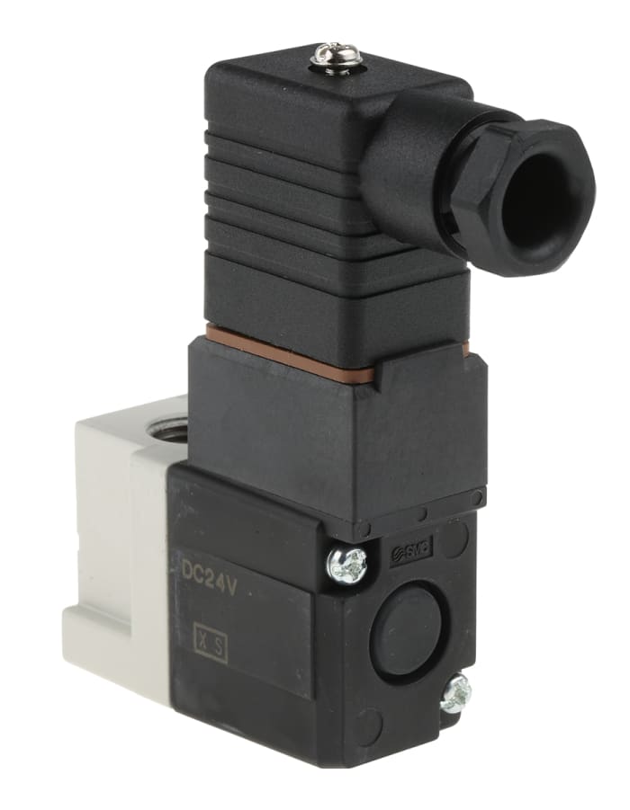 SMC 3/2 Pneumatic Solenoid Valve - Solenoid/Solenoid G 1/4 VT307 Series 24V dc