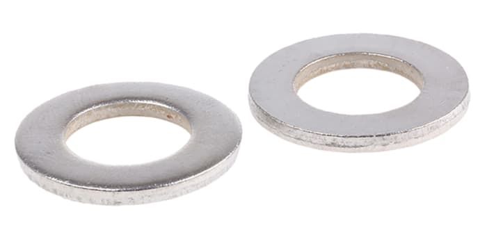 RS Pro Paslanmaz Çelik Düz Rondela/Pul M12 (Form A), İç Çap: 13mm, Kalınlık: 2,5mm A2 304