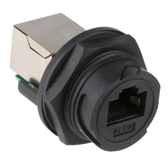 Amphenol Industrial RDP Series Female RJ45 Connector, Panel Mount, Cat5e, STP Shield Straight 8/8 -Way
