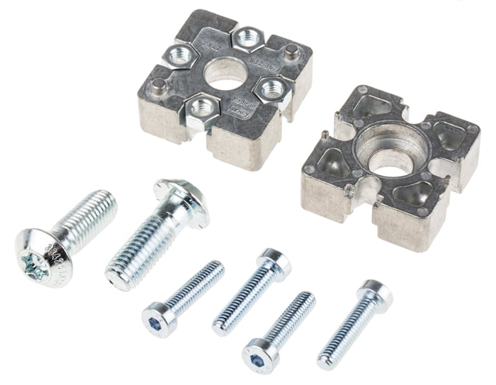 Bosch Rexroth M6, S12 End Connector, Connecting Component, Strut Profile 40 mm, Groove Size 10mm