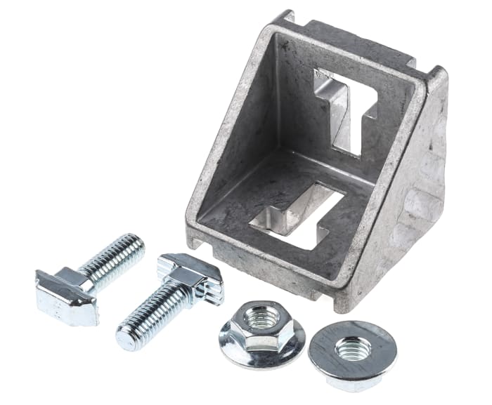 Equerre de fixation Bosch Rexroth, profilé 50 mm, L. 50mm, filetage M8, rainure 10mm en Aluminium