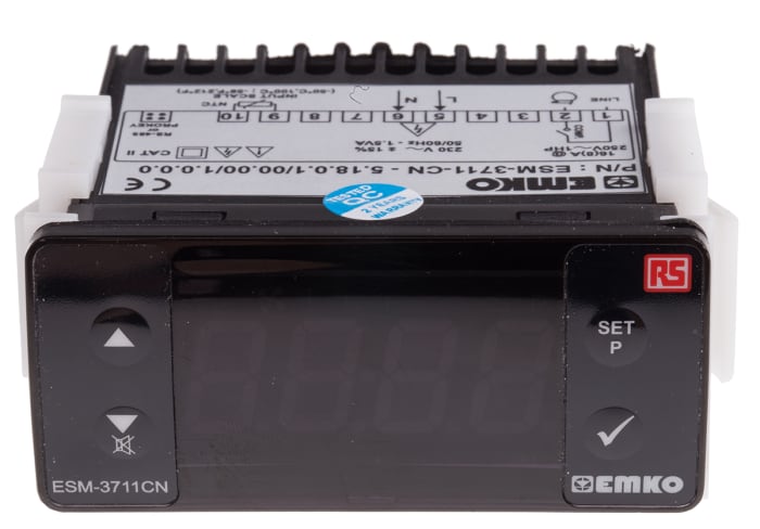 RS PRO On/Off Temperature Controller, 76 x 34.5mm, NTC Input, 230 V ac Supply