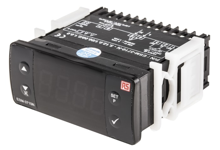 RS PRO On/Off Temperature Controller, 76 x 34.5mm, PTC Input, 230 V ac Supply