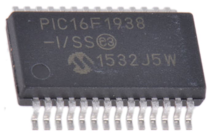 Microchip, 8bit PIC, PIC16F Microcontroller, 32MHz, 16384 words Flash, 28-Pin SSOP