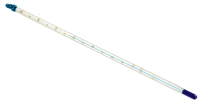 Brannan Duvar Tipi Sıvılı Termometre, Laboratuvar, Batırma / Saplama Tip, -10 → +50 °C
