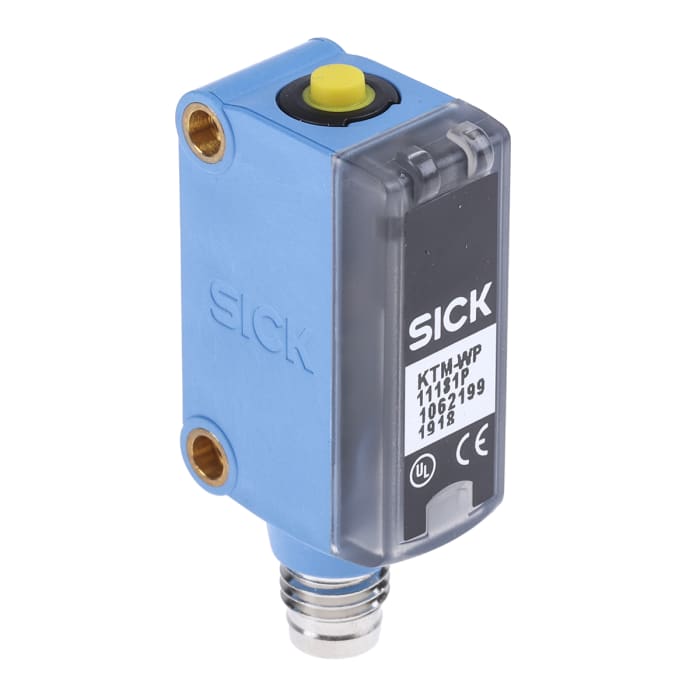 SICK Contrast Sensors 12.5 mm, LED, PNP, 100 mA, 12 → 24 V dc, IP67