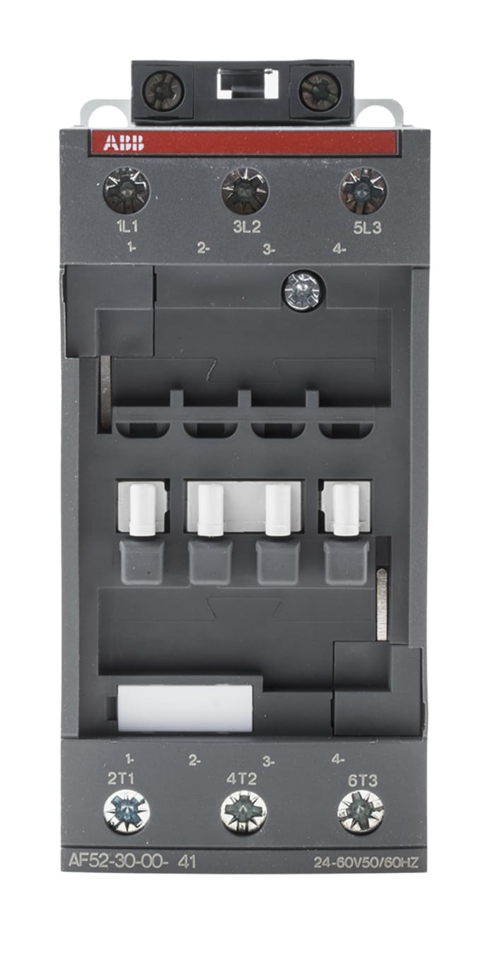 ABB AF52 AF Contactor, 24 → 60 V ac Coil, 3-Pole, 100 A, 22 kW, 3NO, 690 V ac