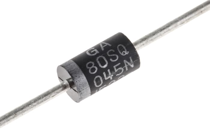 onsemi 45V 8A, Schottky Diode, 2-Pin DO-201AD 80SQ045NRLG