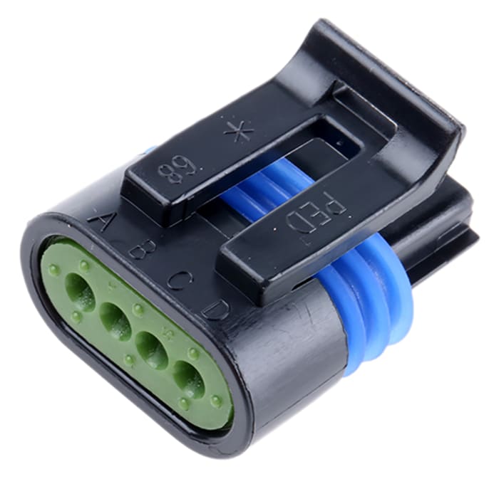 12162188 Delphi Delphi Metri Pack 150 2 Pull To Seat Automotive Connector Socket 4 Way Crimp Termination 801 1027 Rs Components