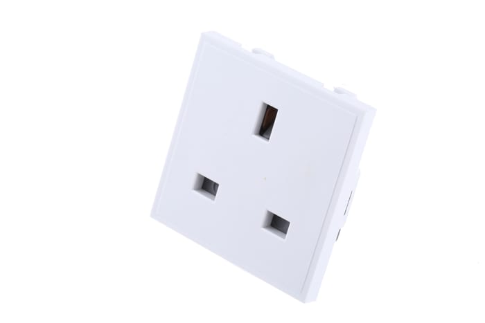 Deta 1 Gang Plug Socket, 13A, Type G - British
