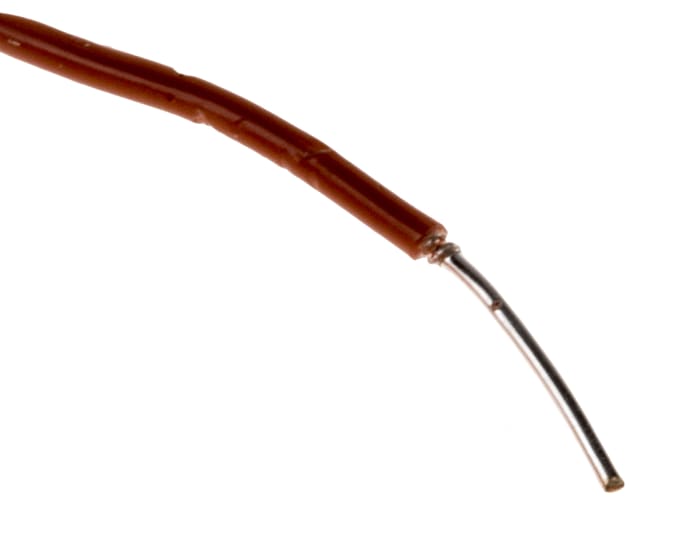 RS PRO Brown 0.14 mm² Equipment Wire, 26 AWG, 1, 50m, ETFE Insulation