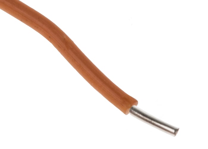 RS PRO Orange 0.14 mm² Equipment Wire, 26 AWG, 1, 50m, ETFE Insulation