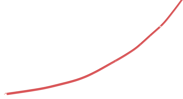 Cable para Equipos RS PRO, área transversal 0,05 mm² Filamentos del Núcleo 1/0,25 mm Rojo, 300 V, long. 100m, 30 AWG
