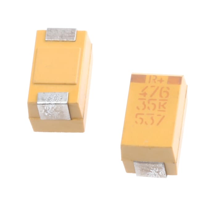 KEMET 47μF MnO2 Tantalum Capacitor 35V dc, T495 Series