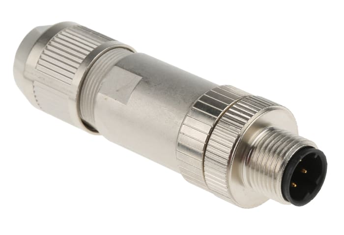 Phoenix Contact Circular Connector, 4 Contacts, Cable Mount, M12 Connector, Plug, Male, IP67, SACC Series