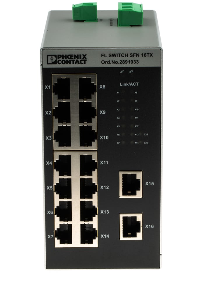 2891933 Phoenix Contact Phoenix Contact Switch, 16 RJ45 port
