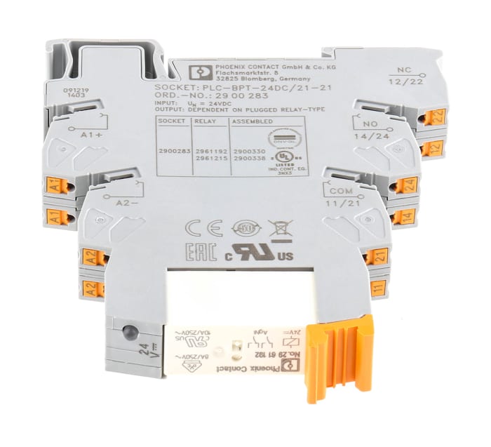 2900330 Phoenix Contact | Relé modular Phoenix Contact PLC-RPT- 24DC/21 ...