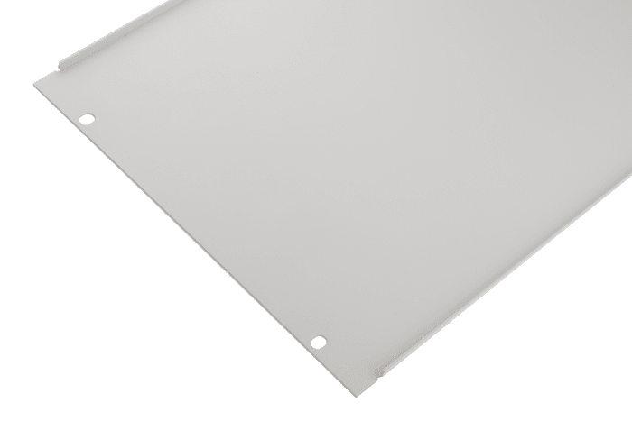 RS PRO Grey Steel Blanking Panel, 6U, 483 x 9mm