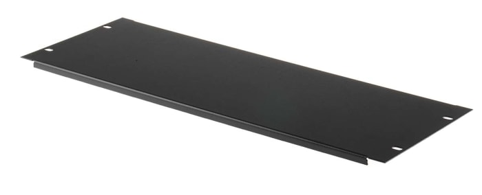 Panneau d'obturation 4U RS PRO, 483 x 9mm, Noir