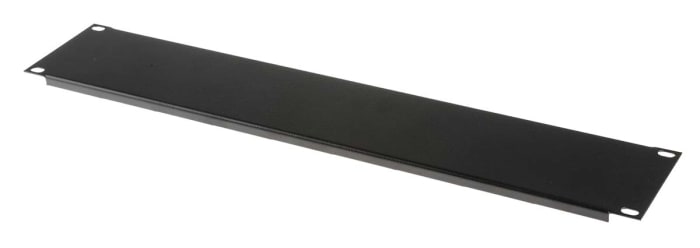 Panneau d'obturation 2U RS PRO, 483 x 9mm, Noir