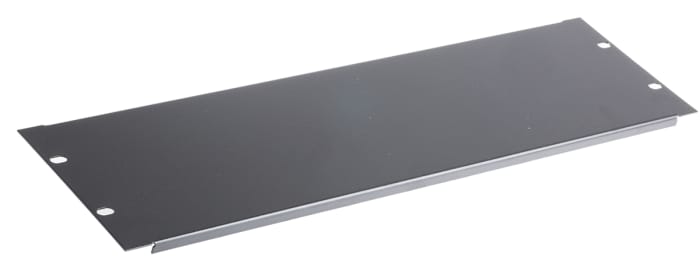 Panneau d'obturation 3U RS PRO, 483 x 9mm, Noir