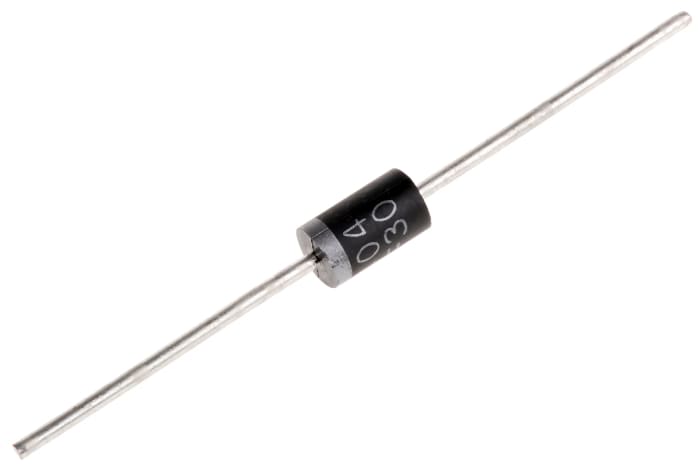 Fairchild 400V 3A, Silicon Junction Diode, 2-Pin DO-201AD 1N5404