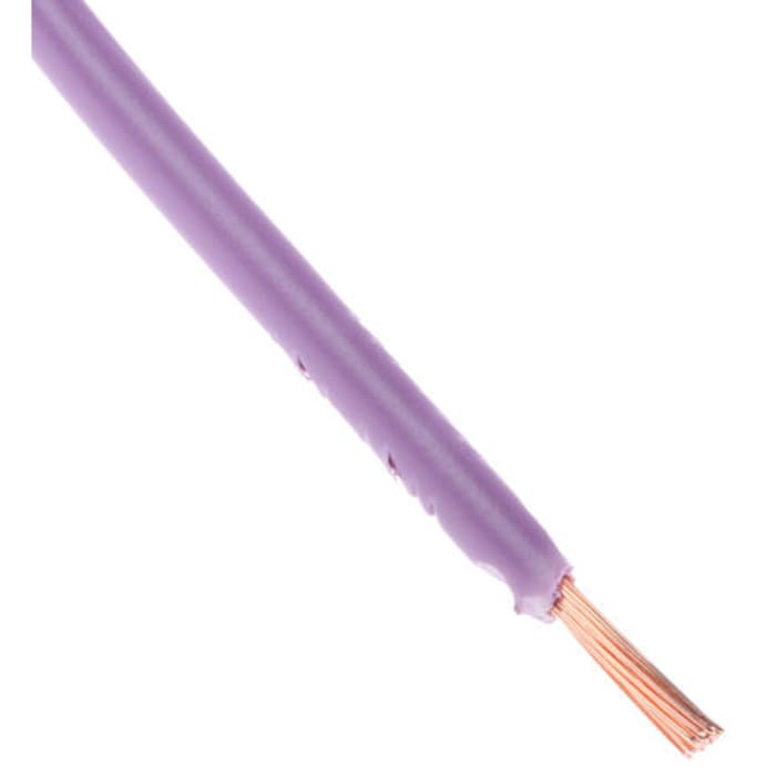 Câble triple homologation RS PRO UL1015, 1 mm2, Violet, 18 AWG, 100m, 1 kV c.c., 600 V c.a.