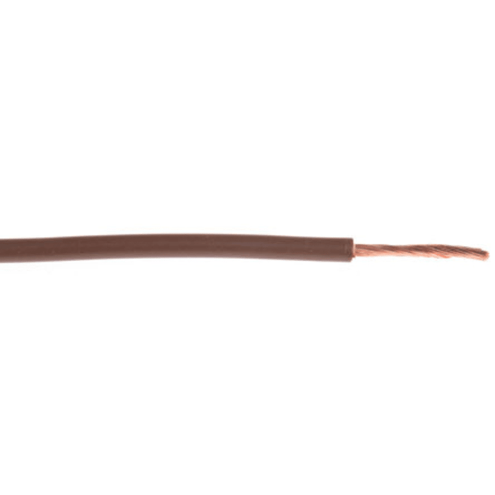 Kabel do panelů plocha průřezu 1,5 mm², prameny vodičů: 30/0,25 mm, Hnědá, 600 V 100m 16 AWG RS PRO