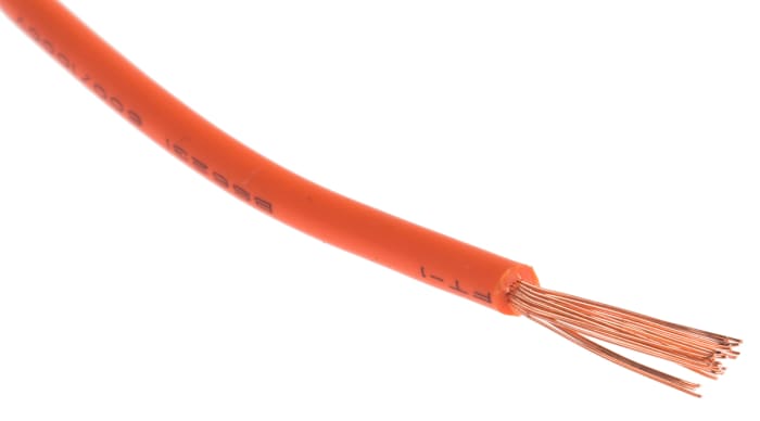 RS PRO  RS PRO Orange 1.5 mm² Hook Up Wire, 30/0.25 mm, 100m