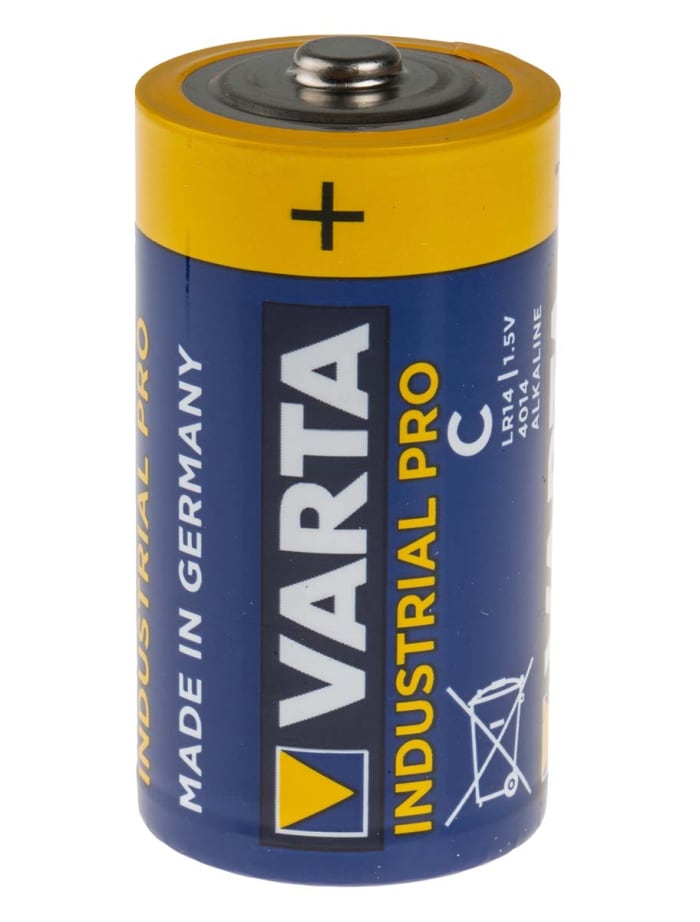 4014 Varta, Varta Varta Industrial 1.5V Alkaline C Batteries, 803-8422