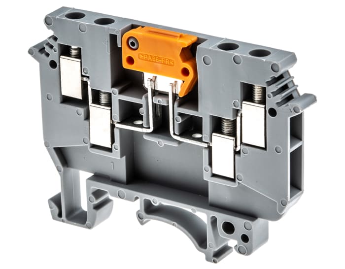 Phoenix Contact 2775210 UDK 4-MTK-P/P Series Grey, 4mm², Single-Level, Screw Termination