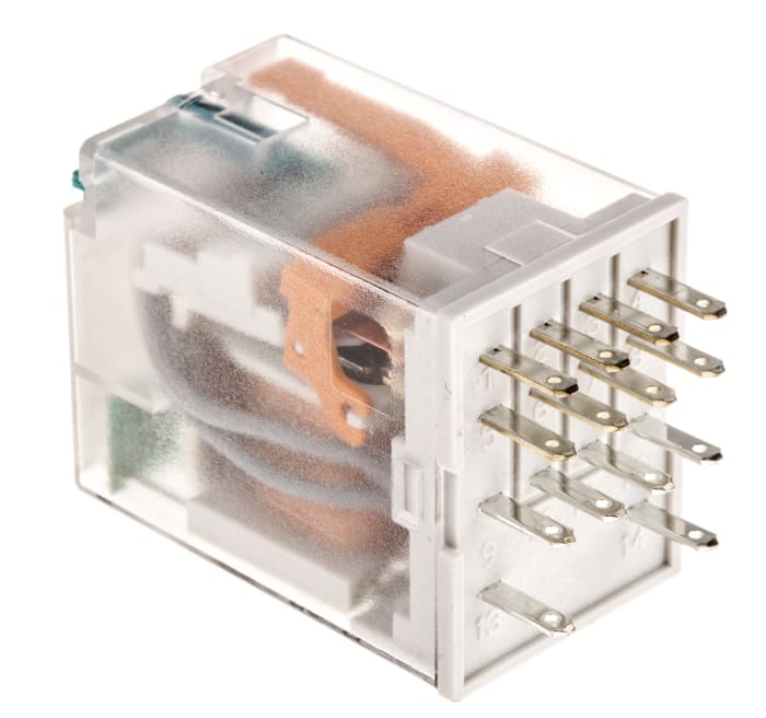 Relais Relpol R4N, 4 RT, bobine 24V c.c. Enfichable 900mW