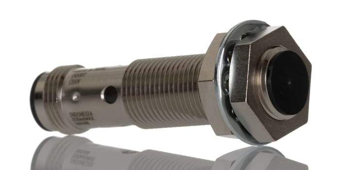 Omron Inductive Threaded Barrel Proximity Sensor, M12, 4 mm Detection, PNP NO, 12 → 24 V dc