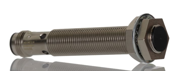 Omron Inductive Threaded Barrel Proximity Sensor, M12, 4 mm Detection, PNP NO, 12 → 24 V dc