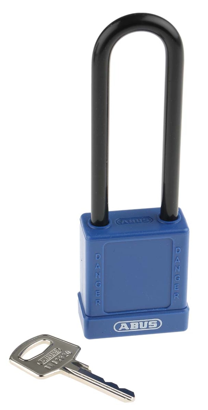 ABUS Key Weatherproof Aluminium, Steel Safety Padlock, 6.5mm Shackle, 38mm Body