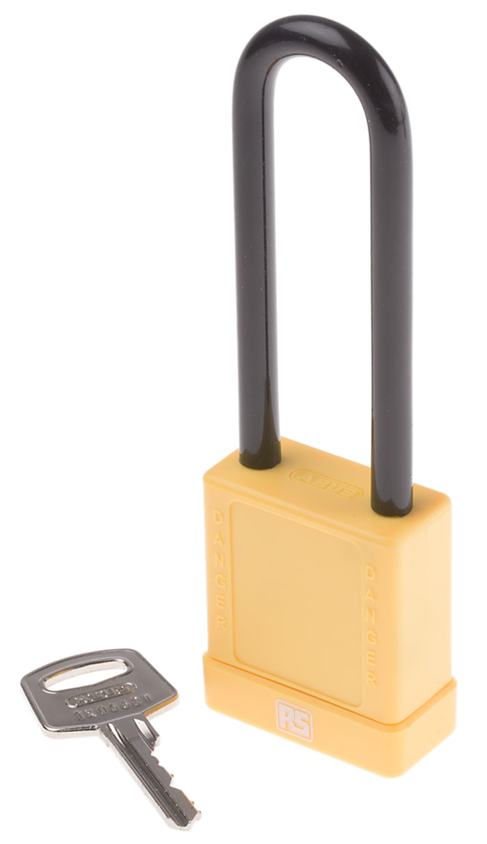 ABUS Key Weatherproof Aluminium, Steel Safety Padlock, 6.5mm Shackle, 38mm Body