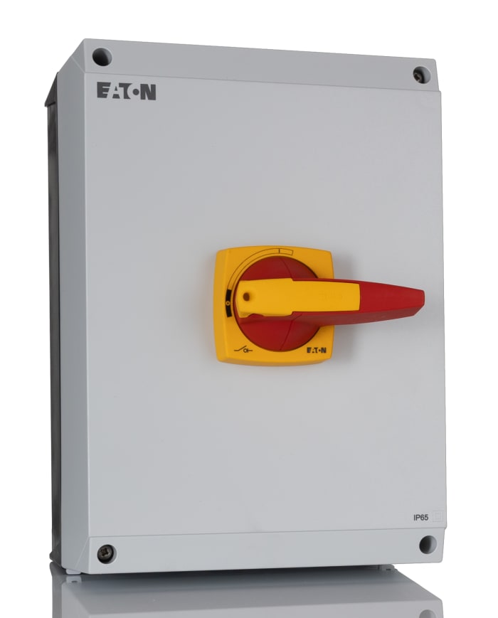 Eaton 3P Pole Surface Mount Isolator Switch - 160A Maximum Current, 90kW Power Rating, IP65