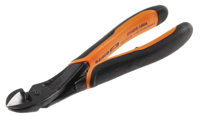 Pince coupante latérale Bahco, 180 mm, capacité 2.7mm